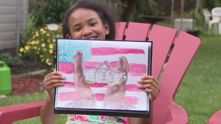 9-YEAR-OLD DRAWS STORY OF SLAVERY, WINS NATIONAL WHITE HOUSE ART COMPETITION