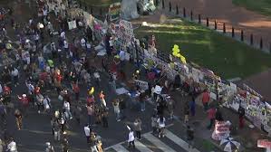 Crowds Gather For Second Day at Black Lives Matter Plaza After Biden Victory Projected