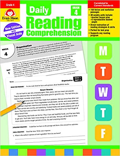 Daily Reading Comprehension, Grade 4 Paperback – Teacher's Edition, January 1, 2018