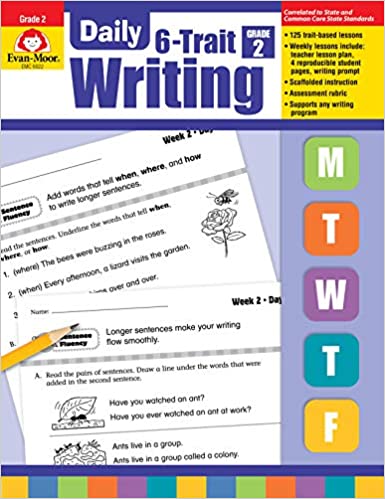 Evan-Moor Daily 6-Trait Writing, Grade 2 Paperback – June 1, 2008