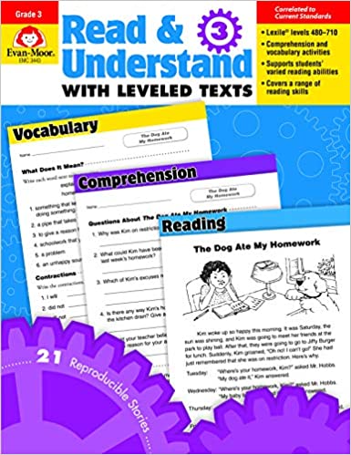 Read & Understand with Leveled Texts, Grade 3 Paperback – January 1, 2010