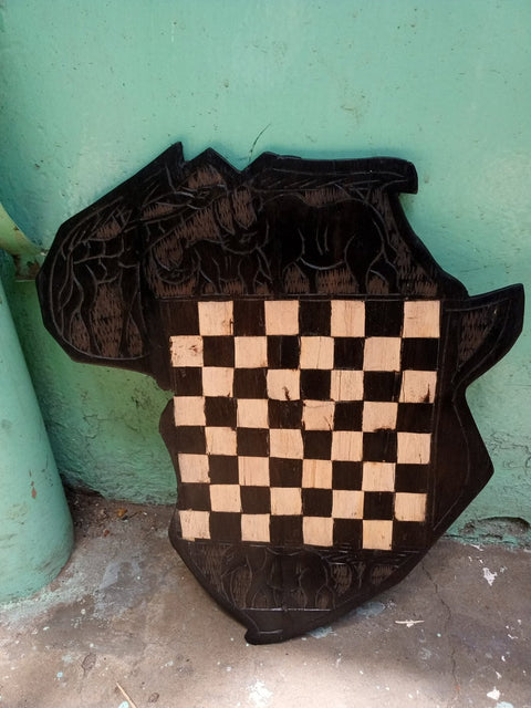 Hand Crafted Solid Ebony Wood Chess Set